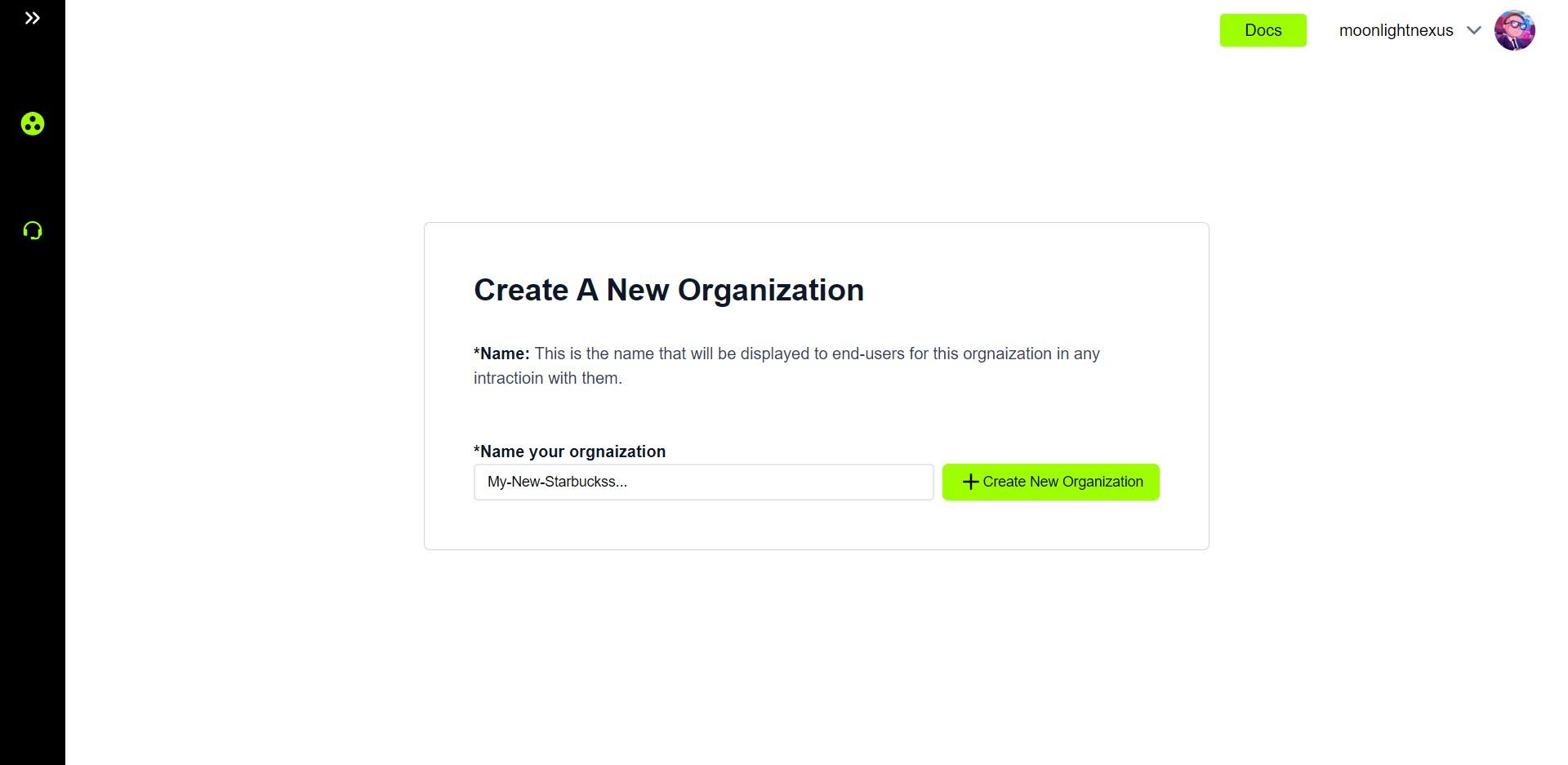 TrustAuthX create a new organization